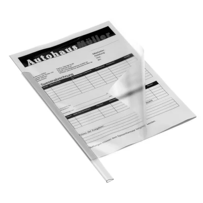 Abbildung von DURABLE Klemmschienen transparent DIN A4 50 Stück