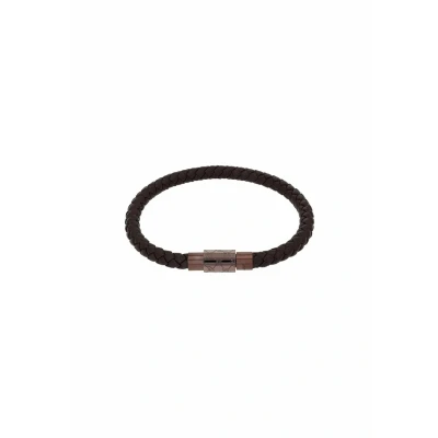 Abbildung von Joop! Armband Edelstahl Leder Herren Armschmuck, 21 cm, Braun, Kommt in Schmuck Geschenk Box, 2039824