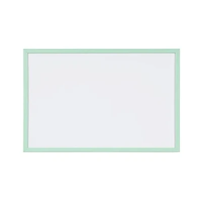 Abbildung von Bi Office Whiteboard, magnetisch, trocken abwischbar, Rahmen aus Holz, MDF, 60 x 40 cm, Himmelblau