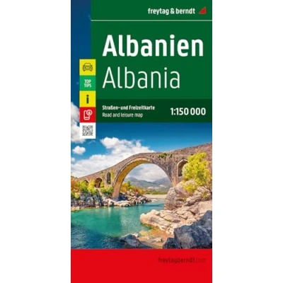 Abbildung von Albanien, Straßen und Freizeitkarte 1:150.000, freytag &amp; berndt: Mit Infos, Top Tips, Innenstadtplan Tirana (freytag berndt Auto + Freizeitkarten)