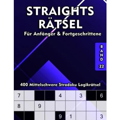 Abbildung von Straights Rätselheft: Stradoku Rätselbuch mit 400 Mittelschweren Rätselaufgaben für Erwachsene &amp; Jugendliche