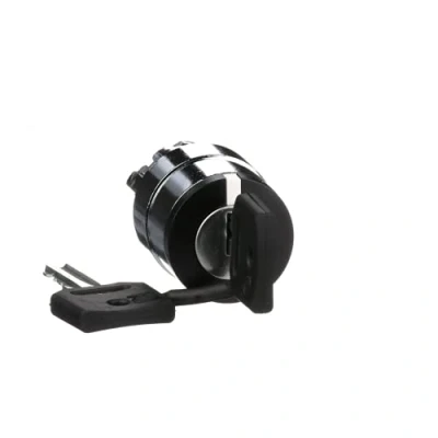 Abbildung von Schneider Electric ZB4BG4 Schlüsselschalter, Frontelement, Harmony XB4, Metall, 22mm, schwarz, 2 Stellungen, rastend