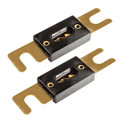 Abbildung von tomzz Audio KFZ Sicherungshalter ANL Sicherung 100A vergoldete Kontakte 2 Stück für Car Hifi Auto E