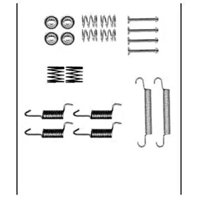 Abbildung von DELPHI LY1386 Zubehörsatz, Feststellbremsbacken HYUNDAI: i20 I Schrägheck, SONATA 4, Getz, KIA: Soul I, OPEL: Corsa D Schrägheck