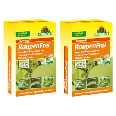 Abbildung von Neudorff Raupenfrei Xentari 50g gegen Buchsbaumzünsler an Buchsbäumen Value Pack