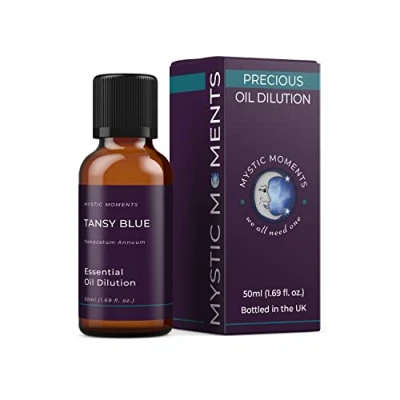 Abbildung von Mystic Moments Rainfarn Blau Ätherisches Öl Verdünnung 50ml 3% Jojoba Mischung
