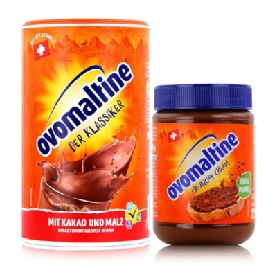 Abbildung von Ovomaltine Pulver Original 500g + Crunchy Creme Brotaufstrich ohne Palmöl 380g (Set)