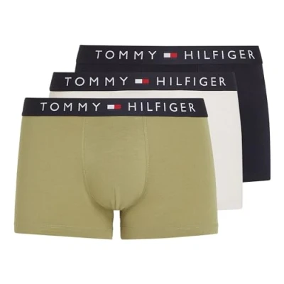 Abbildung von Tommy Hilfiger Trunk 3 PACK Panties, Herren, Größe: Small, Faded olive/desert sky/misty coast