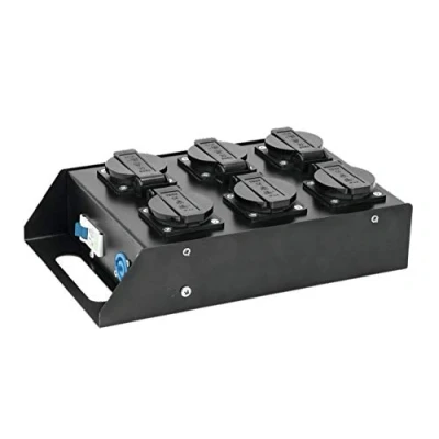 Abbildung von EUROLITE SAB 61 Stromverteiler Roadtauglicher 6 fach mit P Con Ein und Ausgang