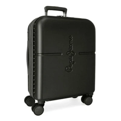 Abbildung von Pepe Jeans Highlight Kabinentrolley, schwarz, 40 x 55 20 cm, starr, ABS Verschluss, integriert, 37 l, 2,74 kg, 4 Räder, ausziehbar, Handgepäck