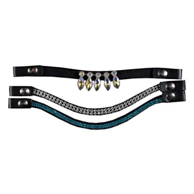 Abbildung von HKM Hobby Horsing Stirnband Blau/Silber Einheitsgröße