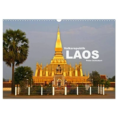 Abbildung von Volksrepublik Laos (Wandkalender 2025 DIN A3 quer), CALVENDO Monatskalender