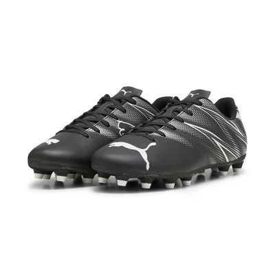 Abbildung von Puma Attacanto FG/AG JR Unisex Fußballschuh Multinocken für Kinder, Größe: 32, Black/silver mist Schuhe