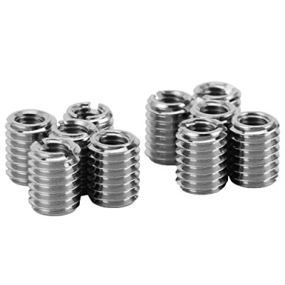 Abbildung von Plyisty 10 teiliges Gewindeeinsatz Kit Innengewinde M5 x 0,8, Außengewinde M8 1,25 Hochhärte Reduziermutter Edelstahl für Automobile, Dampfturbinen