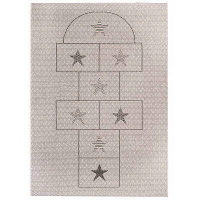Abbildung von Primaflor Ideen in Textil Kinderteppich &quot;CABANE Hüpfkasten&quot;, rechteckig, Flachgewebe, Spiel Teppich Hüpfkästchen, Outdoor geeignet