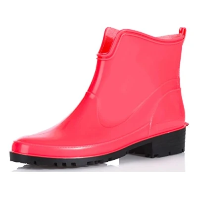 Abbildung von Ladeheid Gummistiefel Damen Kurz Wasserdicht Damenschuhe Elegant und Bequem LA 930 (Coral, 36 EU)