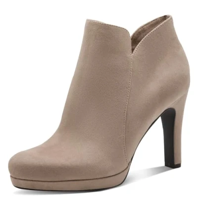 Abbildung von Tamaris Plateaustiefelette, Damen, Größe: 42, Taupe Schuhe
