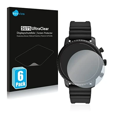 Abbildung von Savvies 6 Stück Schutzfolie für Fossil Q Explorist HR (4.Gen) Displayschutz Folie Ultra Transparent