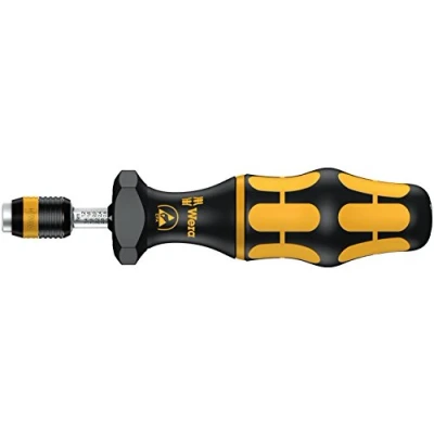 Abbildung von Wera 7445 Kraftform ESD einstellbare Drehmomentschraubendreher mit Rapidaptor Schnellwechselfutter, 1/4 Zoll, 2,5 11,5 in. lbs., 05074733001