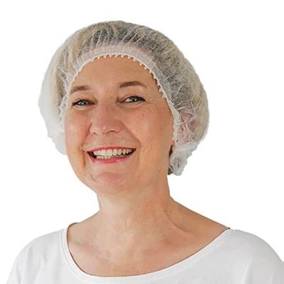 Abbildung von ARNOMED Haarnetze Einweg XL, Umfang 55 cm, 100 Stk. weiße PP für die Küche, Haube als Arzt Zubehör, Kopfhaube, Hair Cover, Haarnetz Herren/Damen, Bonet Haare