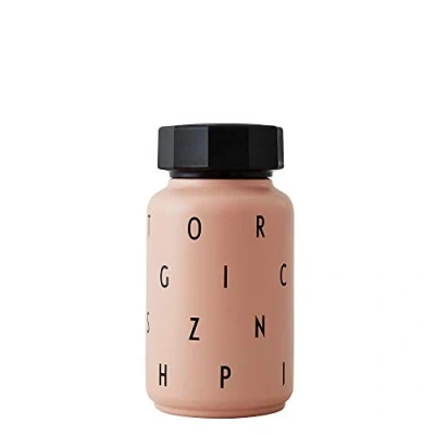 Abbildung von Design Letters Thermo/Isolierflasche mit Strohhalm für Kinder (Nude) BPA frei doppelwandiges Vakuum, Edelstahl, Nordisches Design, Ideal unterwegs, 330 ml, Auslaufsicher, leicht, 204 g.