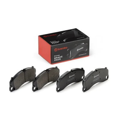 Abbildung von BREMBO P 65 045 Bremsbelagsatz für Verschleißwarnanzeiger vorbereitet ohne Zubehör PORSCHE: 911 Cabrio, 718 Cayman Coupe, Coupe