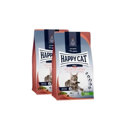 Abbildung von Happy Cat Culinary Adult Atlantik Lachs M Trockenfutter für ausgewachsene Katzen &amp; Kater 2x4 kg