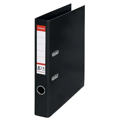 Abbildung von Esselte DIN A4 Ordner, Schwarz, 52 mm Rückenbreite, Kunststoff, Vivida Serie, 1er Pack, 811470