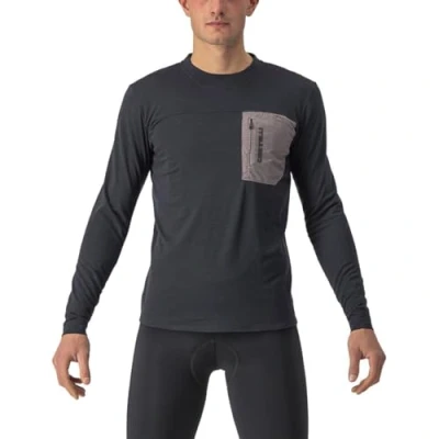 Abbildung von CASTELLI 4522506 085 UNLTD Merino LS Sweatshirt Herren Light Black/Nickel Gray Größe XXL