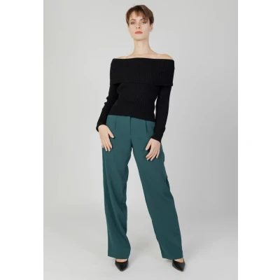 Abbildung von ONLY Katia OFF Shoulder Strickpullover, Damen, Größe: Medium, Black
