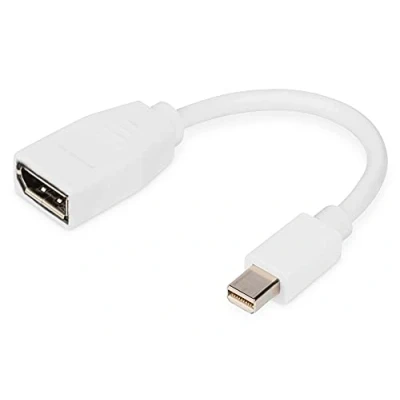 Abbildung von DIGITUS Displayport Adapterkabel mini DP zu 1.2 UltraHD 4k/60Hz 0.15m Weiß