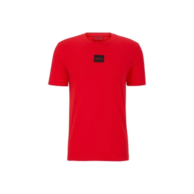 Abbildung von HUGO Diragolino Tshirt basic, Herren, Größe: Large, Open pink
