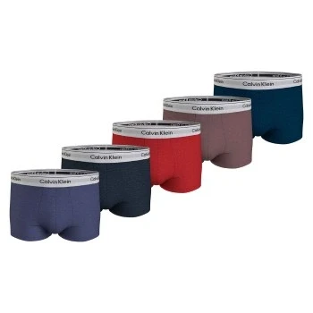 Abbildung von Calvin Klein Herren 5er Pack Boxershorts Trunks Baumwolle mit Stretch