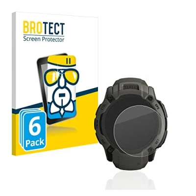Abbildung von BROTECT Schutzglas für Garmin Instinct 2X Solar (6 Stück) Schutzfolie Panzer Folie Glas [Extrem Kratzfest 9H, Anti Fingerprint, Ultra Transparent]