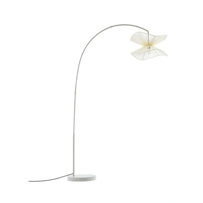 Abbildung von Lindby Außenstehleuchte Valdorin, beige, Baumwolle, Ø 50 cm