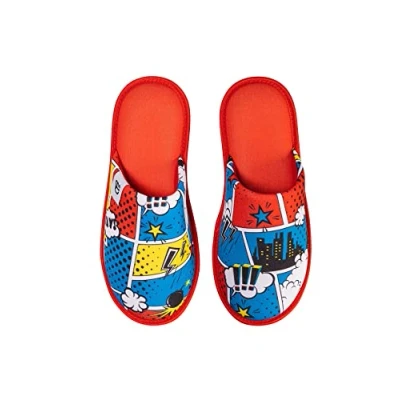 Abbildung von Dedoles Hausschuhe Damen Herren &amp; Kinder Memory Foam viele lustige Designs Einhorn Musik Regenbogen Comics Spiele Geschenk, Farbe: Bunte Comics, Gr.: 42 43 EU