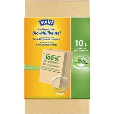 Abbildung von Swirl Müllbeutel Bio Müll Papierbeutel 10 L, Stück