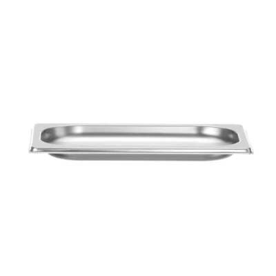 Abbildung von HENDI Gastronormbehälter, Temperaturbeständig von 40 bis 300C, Heissluftöfen Kühl und Tiefkühlschränken Chafing Dishes Bain Marie, Stapelbar, 0,9L, GN 1/4, 265x162(H)20mm, Edelstahl 18/10