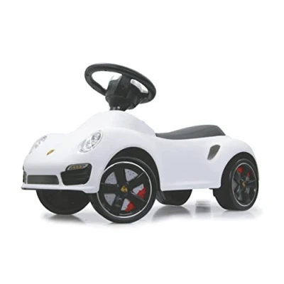 Abbildung von Jamara Rutscherauto Porsche 911, weiß, mit Flüsterreifen, offiziell lizenziert