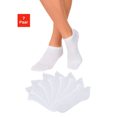 Abbildung von Lascana Active 7 PACK Socken, Damen, Größe: 35, Weiß