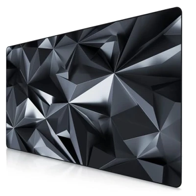 Abbildung von Titanwolf XXXL Übergröße Mauspad 1200x600mm, Gaming Mousepad Groß,120x60 cm Tischunterlage Large Size, verbessert Präzision und Geschwindigkeit XXXL, für Logitech Maus Tastatur, Black Crystal