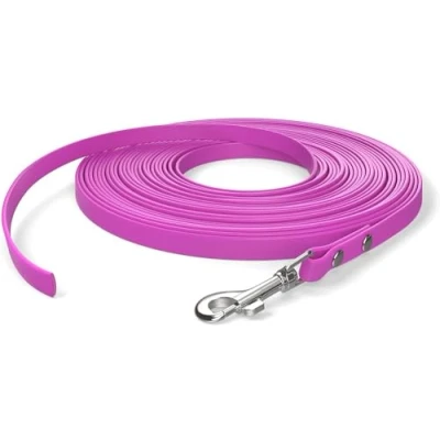 Abbildung von 5m Schleppleine, Hundeleine, 1 Karabiner, Magenta, extra schmal, schmutz und wasserabweisend