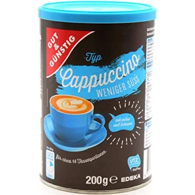 Abbildung von Gut &amp; Günstig Cappuccino weniger süss, 8er Pack (8 x 200g)