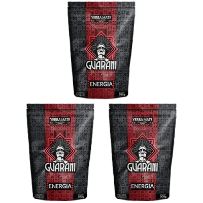 Abbildung von Mate Tee Guarani Energia Guarana 1500g aus Paraguay großes Paket Loser (3x500g)