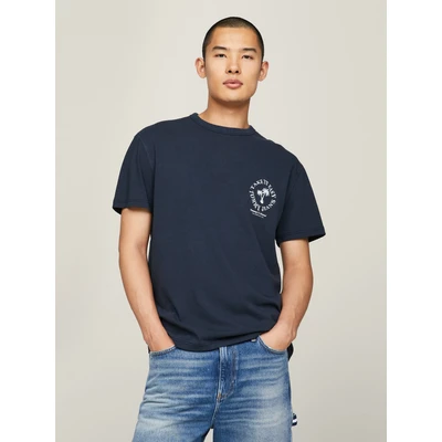 Abbildung von Tommy Jeans Novelty Graphic TEE Tshirt print, Herren, Größe: Medium, Dark night navy