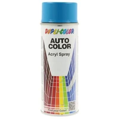 Abbildung von DUPLI COLOR 538827 Fahrzeug Kombinationslack Spraydose schwarz RAL ACRYL 9010 reinweiß glänzend 400 ml