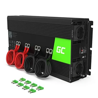 Abbildung von Green Cell® 2000W/4000W 24V auf 230V Reiner Sinus Volt kfz Spannungswandler Wechselrichter Konverter Pure Sine Wave Power Solar Inverter DC AC Umwandler Stromwandler Wohnwagen Auto Autoladegerät
