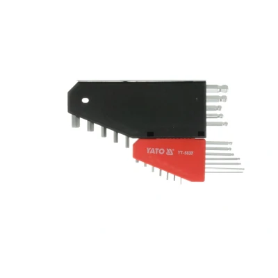 Abbildung von YATO YT 5837 Winkelschraubendrehersatz 1/16&quot; 3/8&quot; Chrom Vanadium Stahl 12
