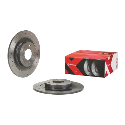 Abbildung von BREMBO 08.N267.1X Bremsscheibe 302 10 5 gelocht, voll beschichtet MITSUBISHI: ASX SUV, OUTLANDER 3, Eclipse Cross, CITROËN: C4 Aircross