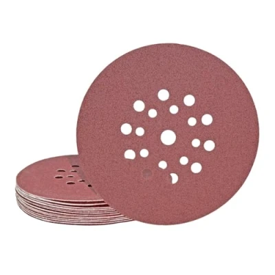 Abbildung von MioTools Schleifscheibe Ø 225 mm 19 Loch Klett Schleifscheiben für Trockenbauschleifer, Normalkorund, 10 Stk., K16